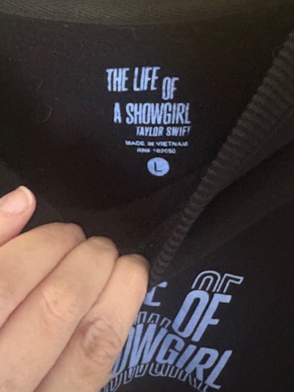 Taylor Swift The Life Of A Showgirl Sweatshirt with Filmstrip photos on back - Picture 3 of 3